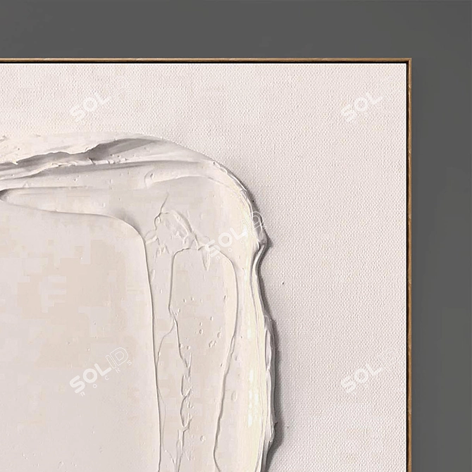 Abstract Plaster Photo Frames 3D model image 4