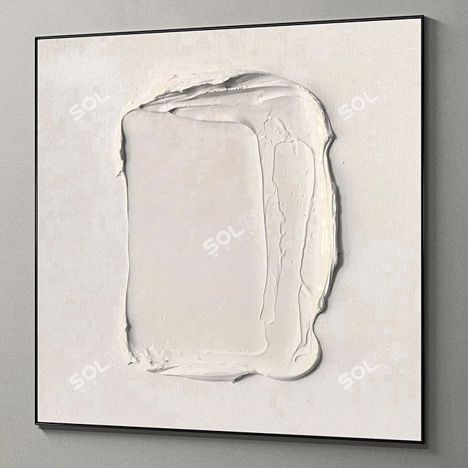 Abstract Plaster Photo Frames 3D model image 5