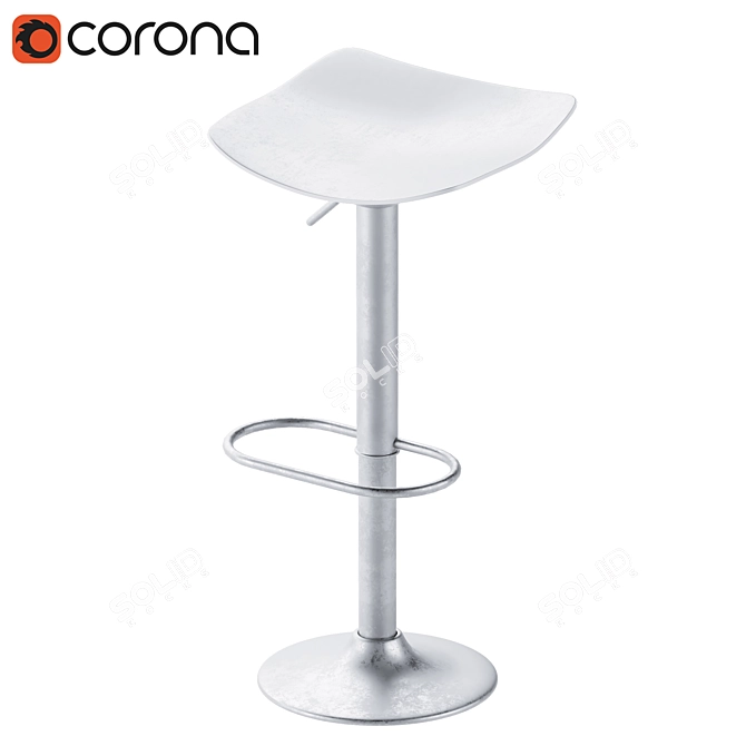 Sleek Torup Bar Stool 3D model image 1