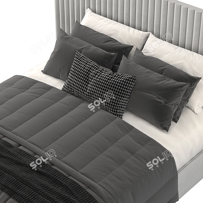 Tuyo Meridian Bed: Sleek and Stylish 3D model image 3