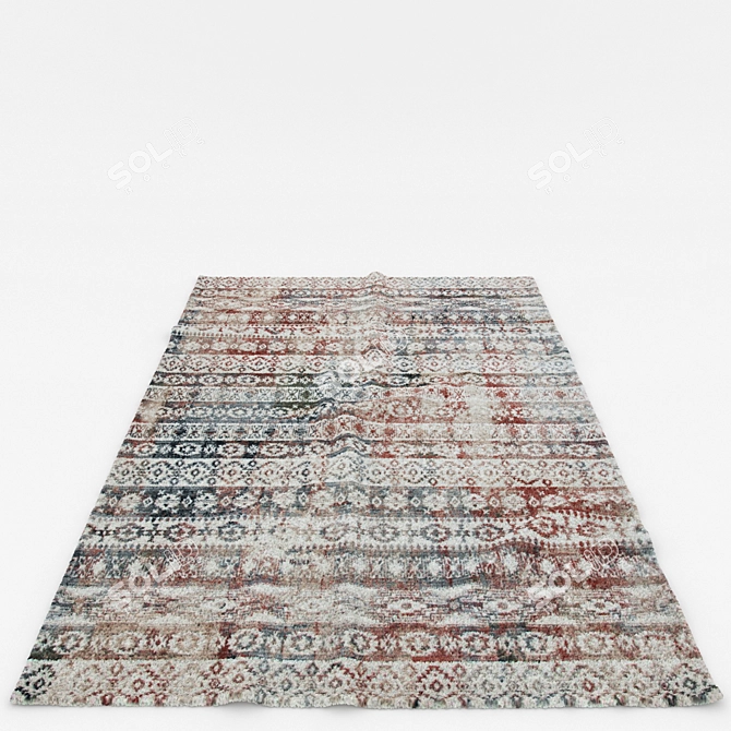 Variety Pack of 6 Textured Rugs 3D model image 6
