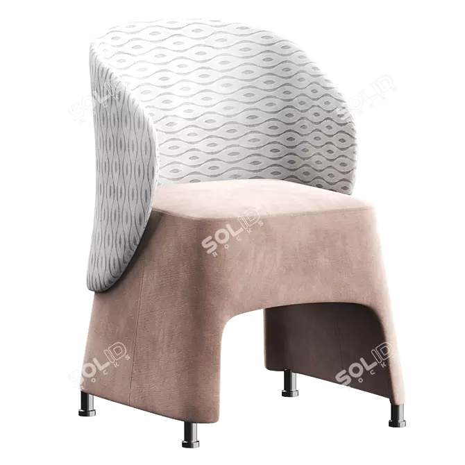 Sesta BLOG Easy Chair: Stylish and Comfortable 3D model image 1