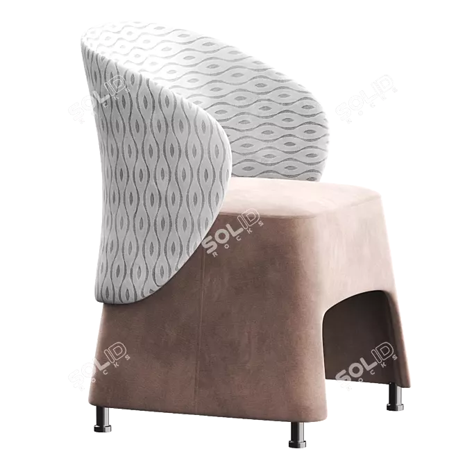 Sesta BLOG Easy Chair: Stylish and Comfortable 3D model image 2