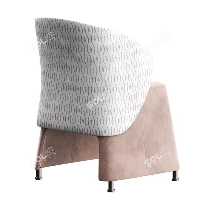 Sesta BLOG Easy Chair: Stylish and Comfortable 3D model image 3