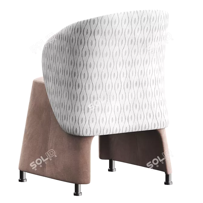 Sesta BLOG Easy Chair: Stylish and Comfortable 3D model image 4