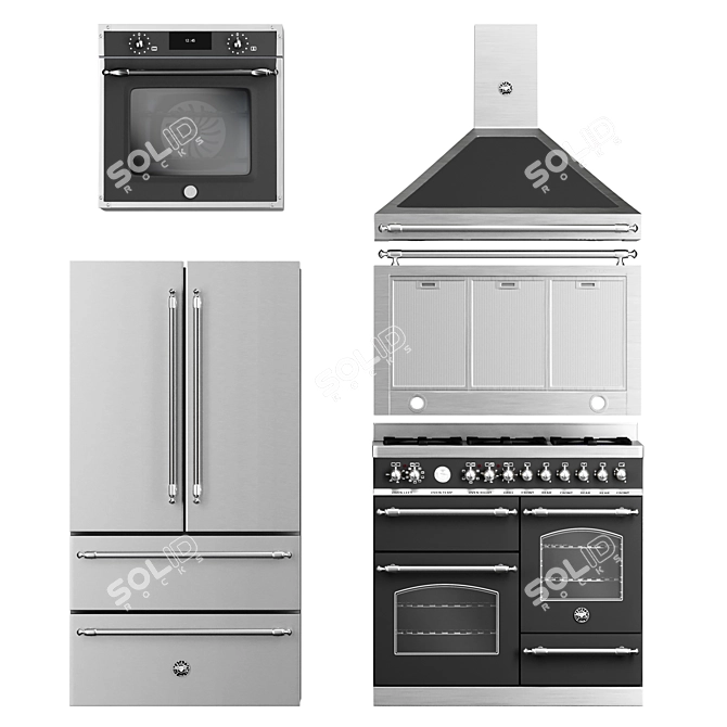 Bertazzoni Heritage Kitchen Set 3D model image 1