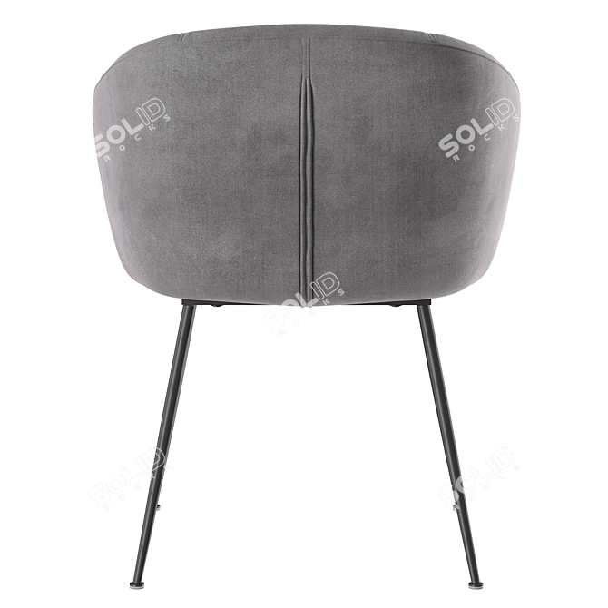 Luxurious Velvet Chair by VetroMebel 3D model image 3