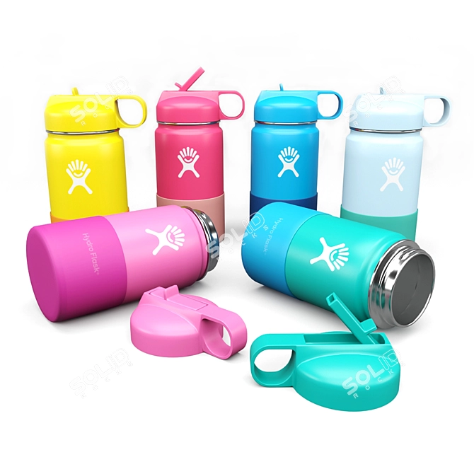 Hydro Flask Kids Water Bottle 3D model image 2