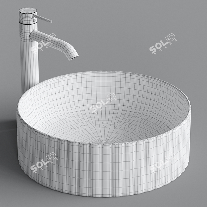 ArtCeram MILLERIGHE OSL010 Round Sink 3D model image 3