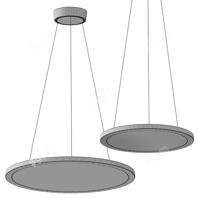 Modern Stilnovo Hinomaru Pendant 3D model image 2