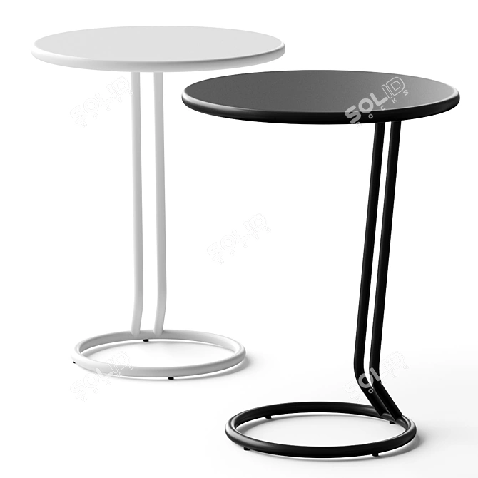 Sleek Boogie Side Table 3D model image 1