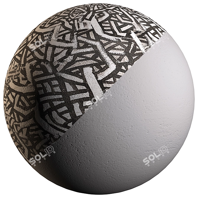 Spherical Abstract Wall Texture 3D model image 4