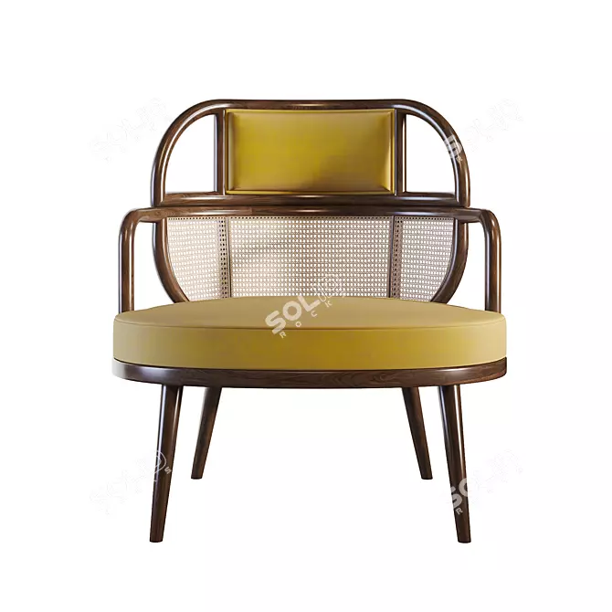 Tropical Temptation: Havana Armchair 3D model image 1