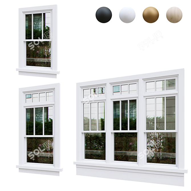 Optimized Exterior Windows v.11 3D model image 8