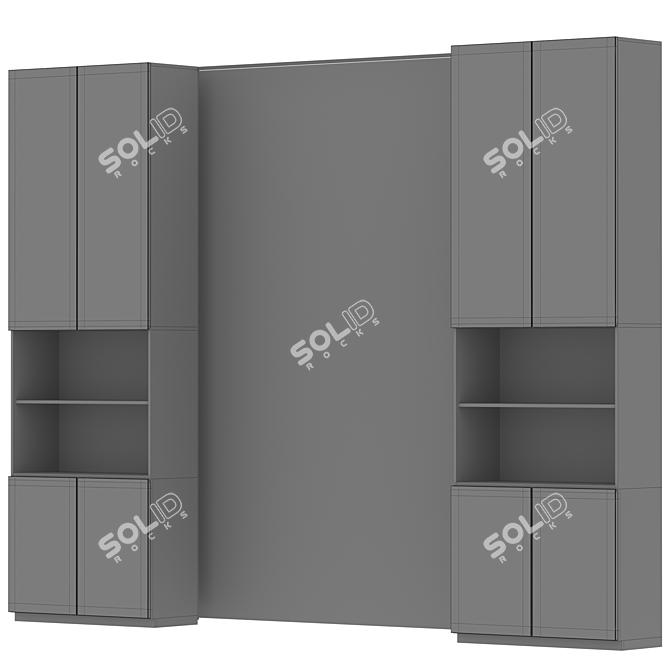 Modern Office Wall Decor 3D model image 3