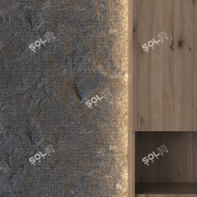 Modern Office Wall Decor 3D model image 4