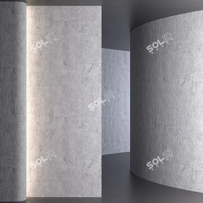 Corona Concrete Wall Texture 3D model image 1