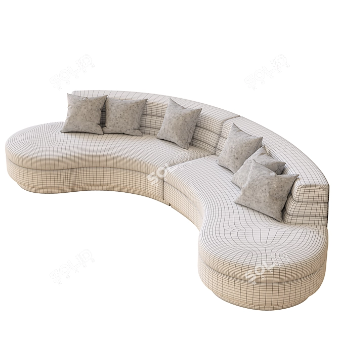 Elegant Lennox Sofa: Stylish Comfort 3D model image 3