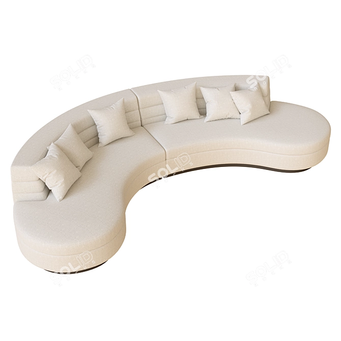 Elegant Lennox Sofa: Stylish Comfort 3D model image 4