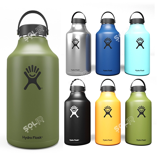 Hydro Flask 1.9L: Stay Hydrated in Style! 3D model image 5