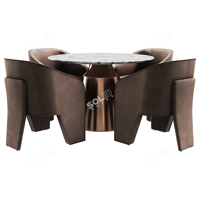  Pronard Cosmo + VASSALLO: Stylish Dining Set 3D model image 2