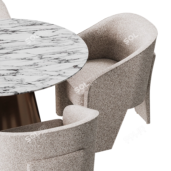  Pronard Cosmo + VASSALLO: Stylish Dining Set 3D model image 3