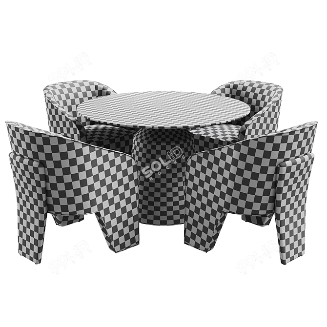  Pronard Cosmo + VASSALLO: Stylish Dining Set 3D model image 7