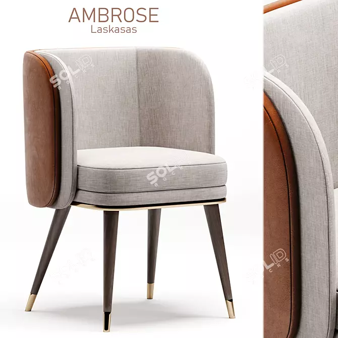 Elegant AMBROSE Chair for Stylish Living 3D model image 1