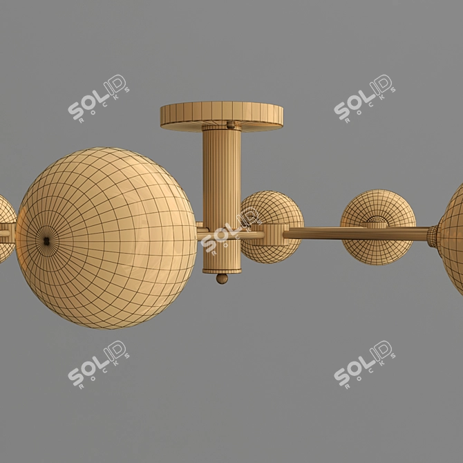 Molecular Sputnik Luminary 3D model image 2