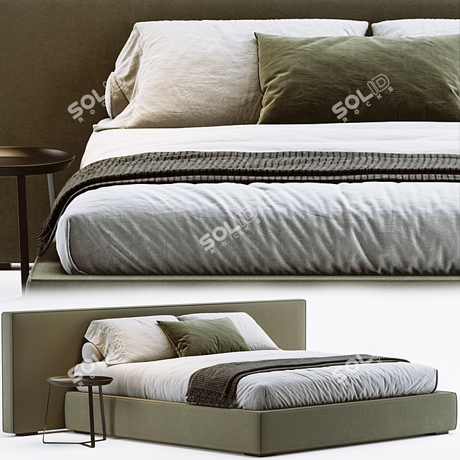 Stylish Felis Bowie Bed: A Perfect Blend of Comfort and Elegance 3D model image 2