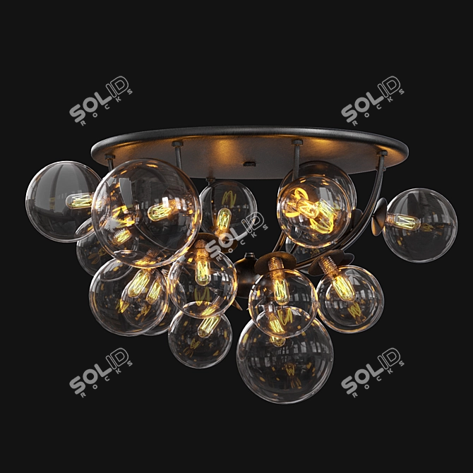 Elegant Octo Iona Lamp 3D model image 1