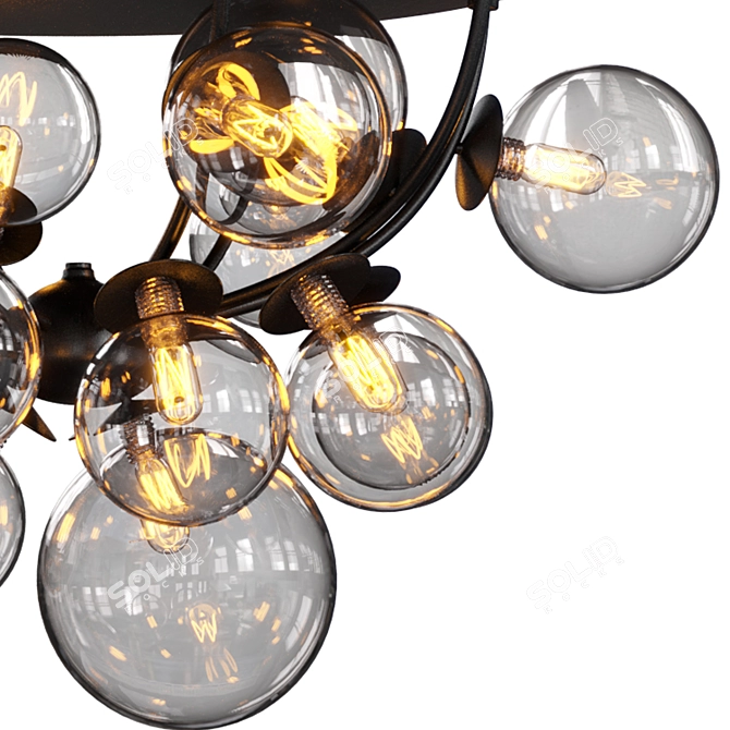 Elegant Octo Iona Lamp 3D model image 6