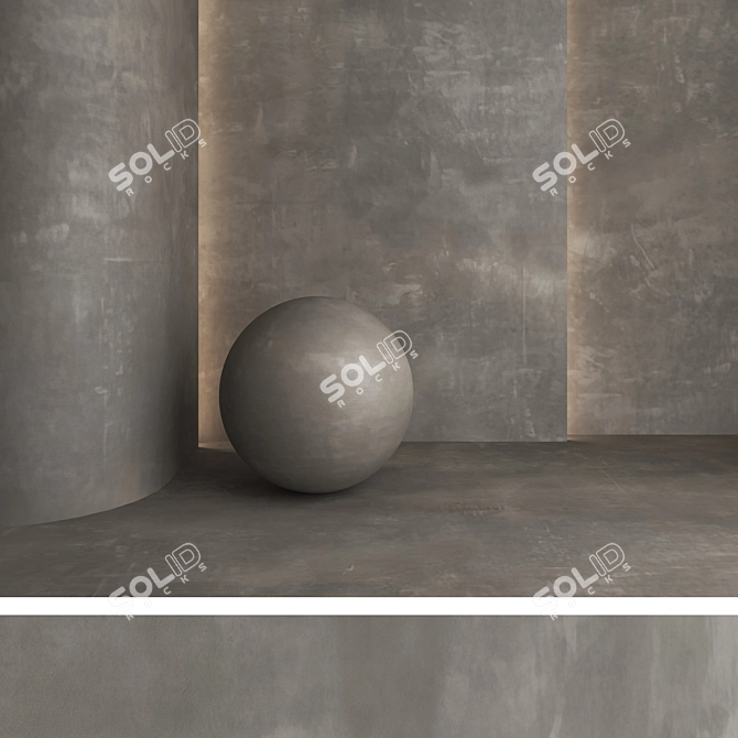 Decorative Plaster Texture Kit 3D model image 4