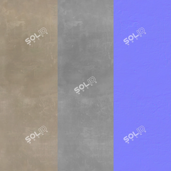 Decorative Plaster Texture Kit 3D model image 7