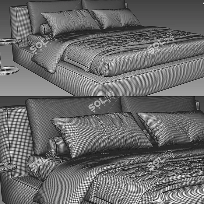 DreamCloud Bed 3D model image 5