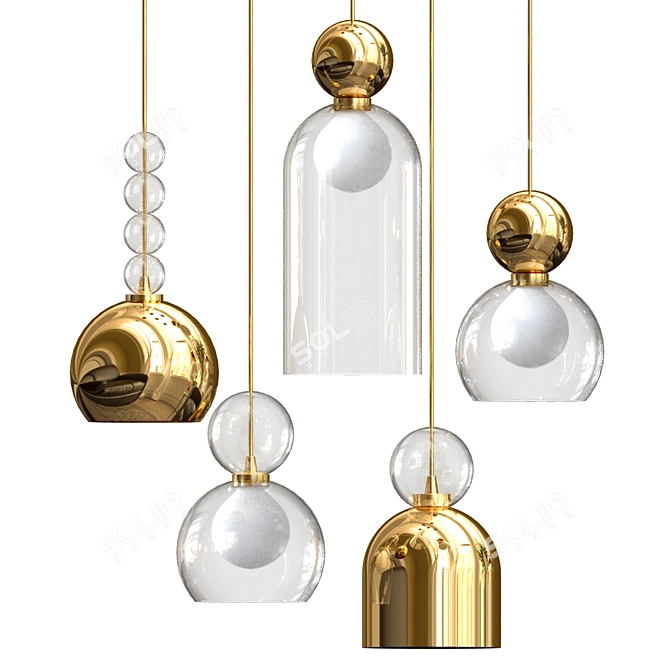 Elegant Memories: Dima Loginoff's Pendants 3D model image 1