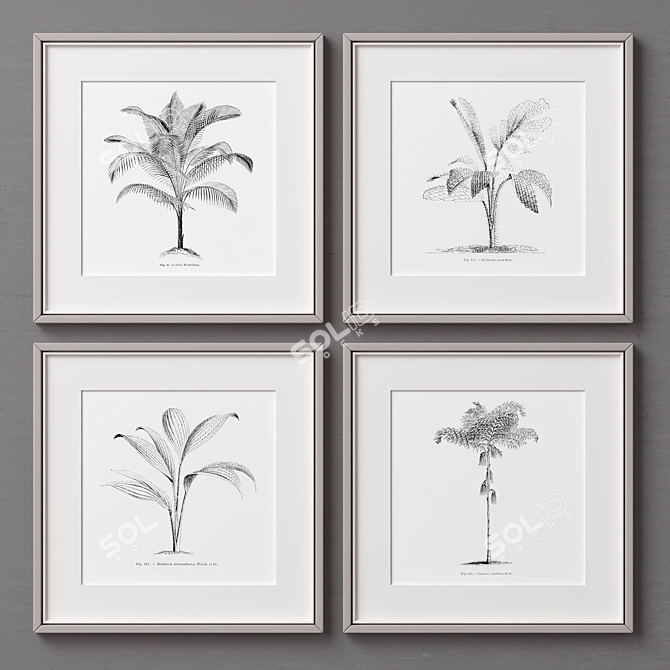 Versatile Picture Frames Set 3D model image 2