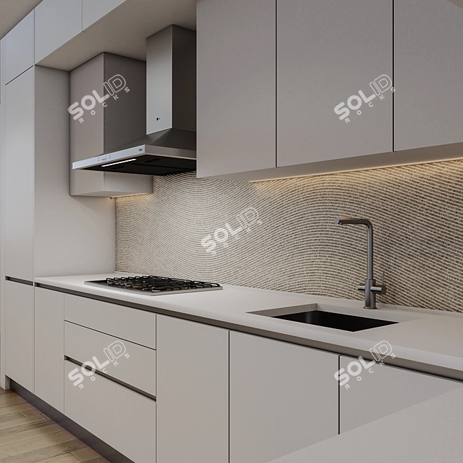 LG Modern Kitchen Set 3D model image 4