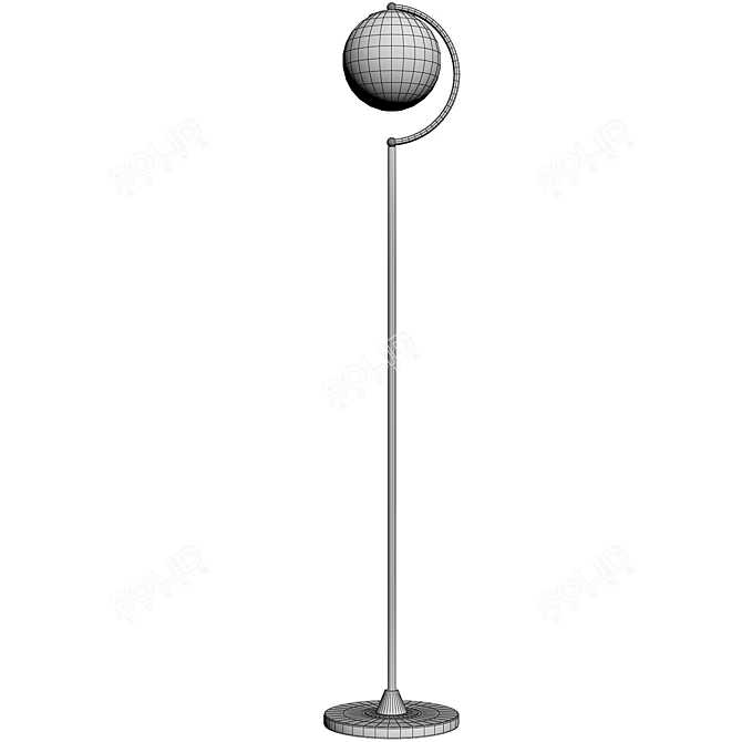 Sleek Floor Lamp: Meerosee 3D model image 3