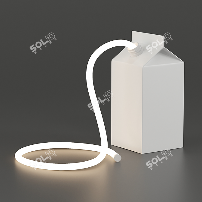 Seletti Daily Glow Milk - Illuminating Desk Lamp 3D model image 1