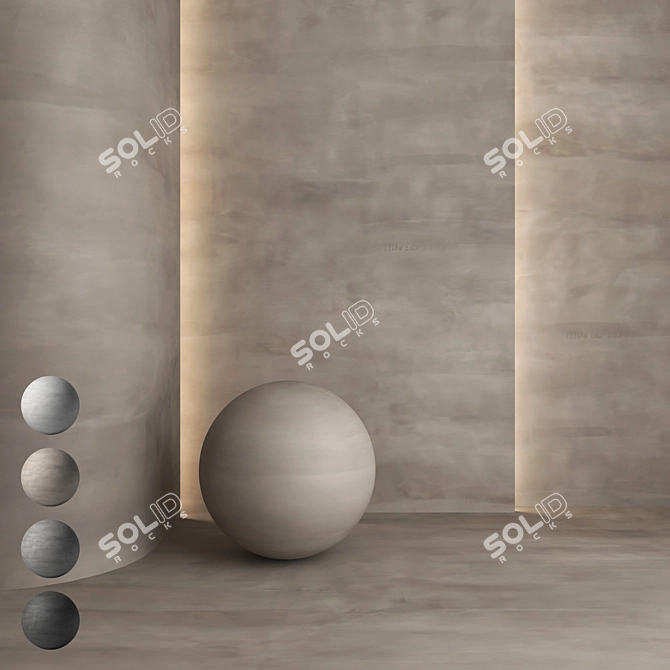 Premium Decorative Plaster Kit 3D model image 1