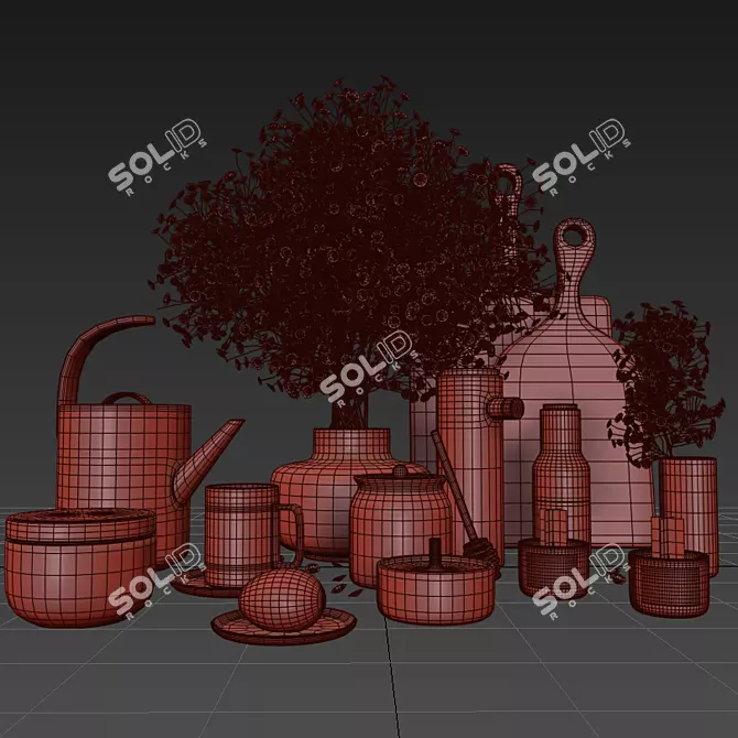 Kitchen Essentials Collection 3D model image 3