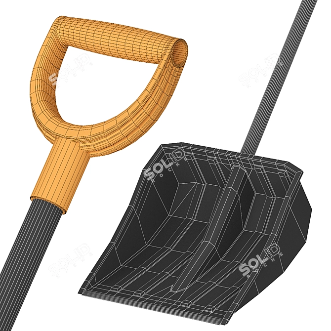 Snow Shovel: Efficient Snow Cleanup 3D model image 4