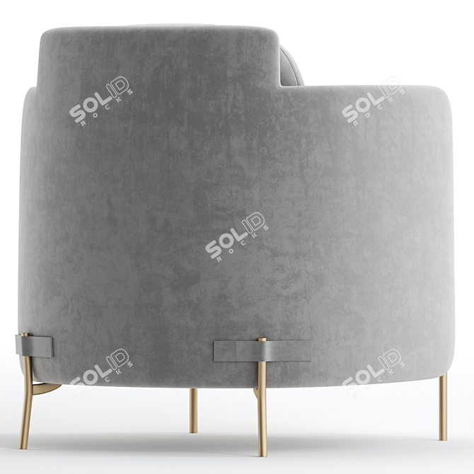 Elegant Tape Armchair: Modern Design 3D model image 3