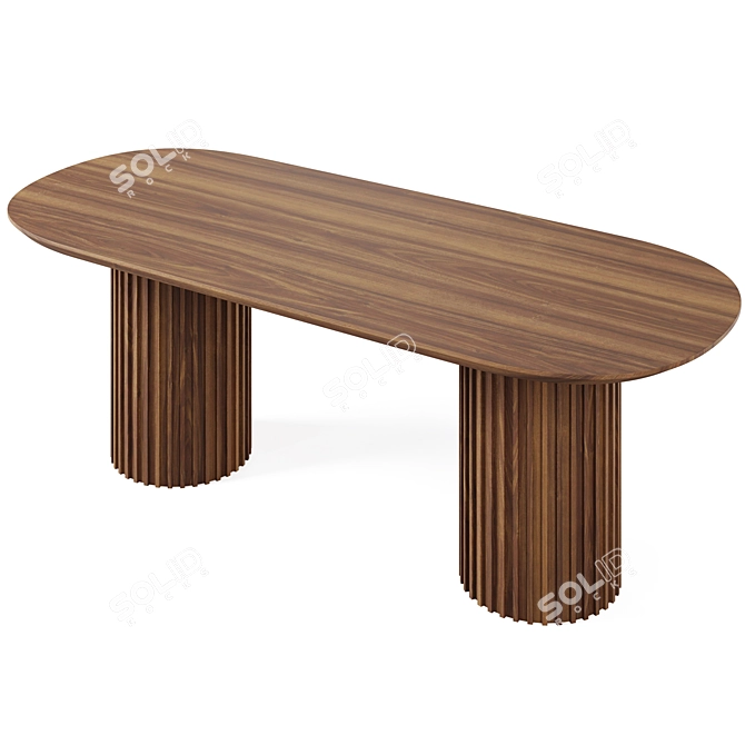 Moderna Dining Table: Sleek and Stylish 3D model image 2