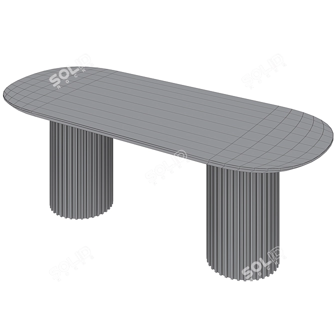 Moderna Dining Table: Sleek and Stylish 3D model image 4
