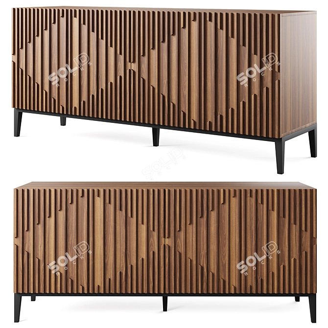 Moderna Chest of Drawers by Cosmo 3D model image 1