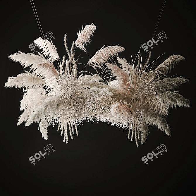 Ethereal Reed Bouquet 3D model image 1