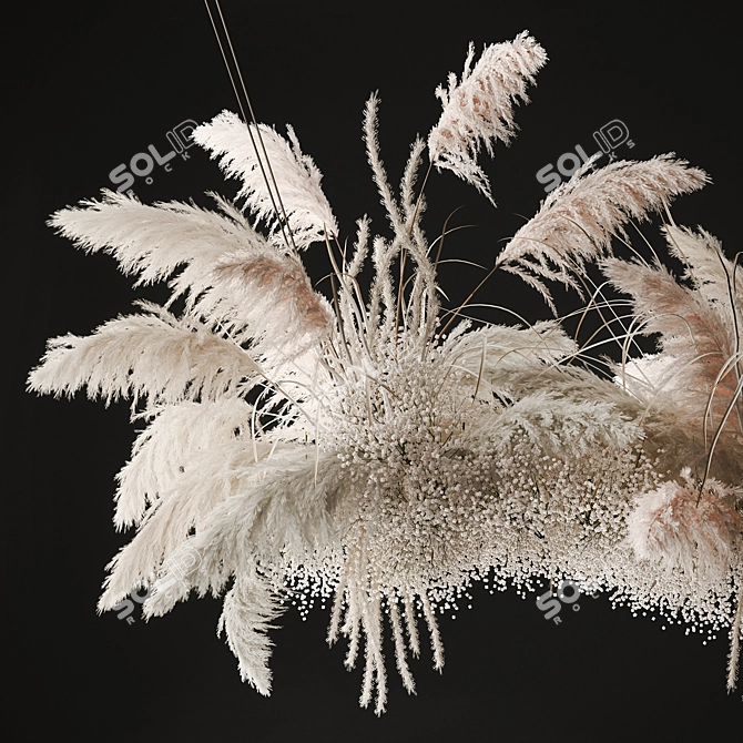 Ethereal Reed Bouquet 3D model image 2