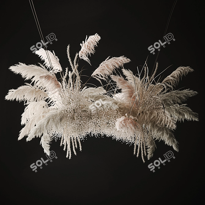 Ethereal Reed Bouquet 3D model image 7